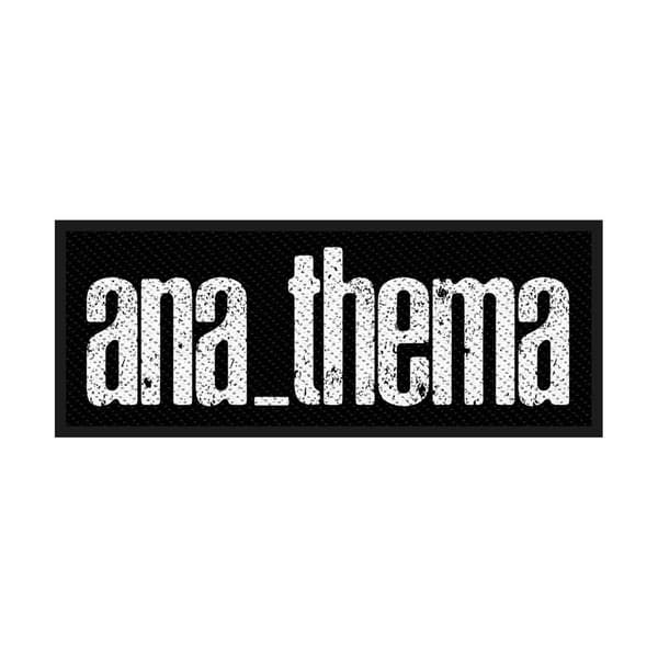 Anathema Logo Standard Patch One Size Svart/Vit Black/White One Size