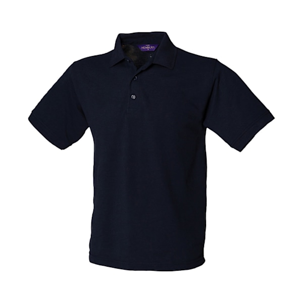 Henbury Herr Polycotton Tung Polotröja XXL Marinblå Navy XXL