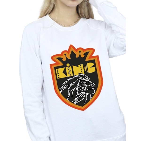 Disney Dam/Kvinnor Lejonkungen Crest Sweatshirt L Vit White L