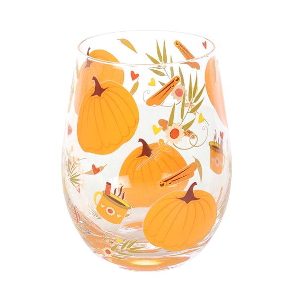 Something Different Autumn Days Tryckt Stjälklöst Glas One Size T Transparent/Orange One Size