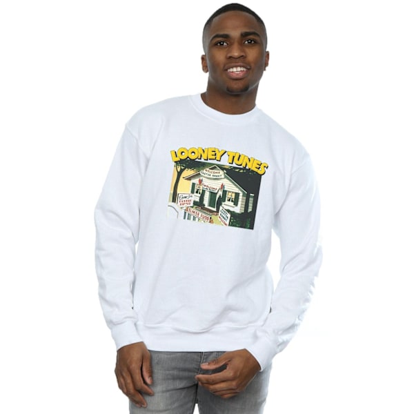 Looney Tunes Herr Elmer Fudd Välkommen Påsk Kanin Sweatshirt M White M