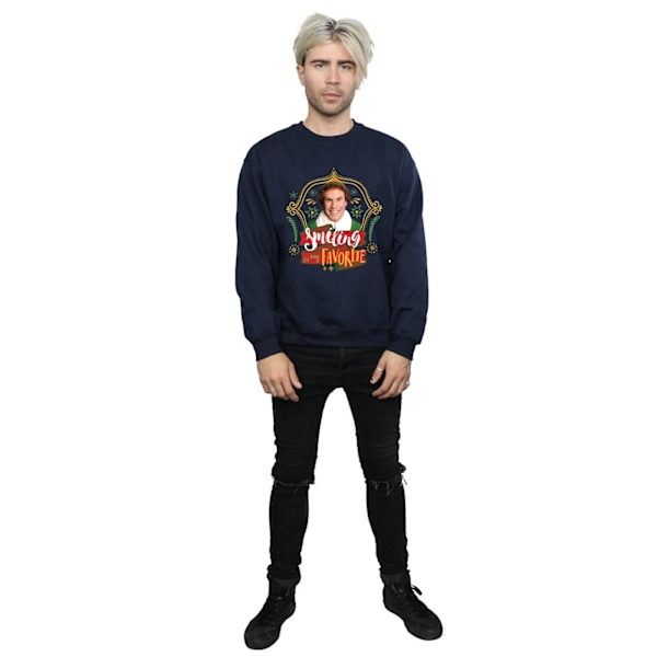 Elf Herr Buddy Leende Sweatshirt M Marinblå Navy Blue M