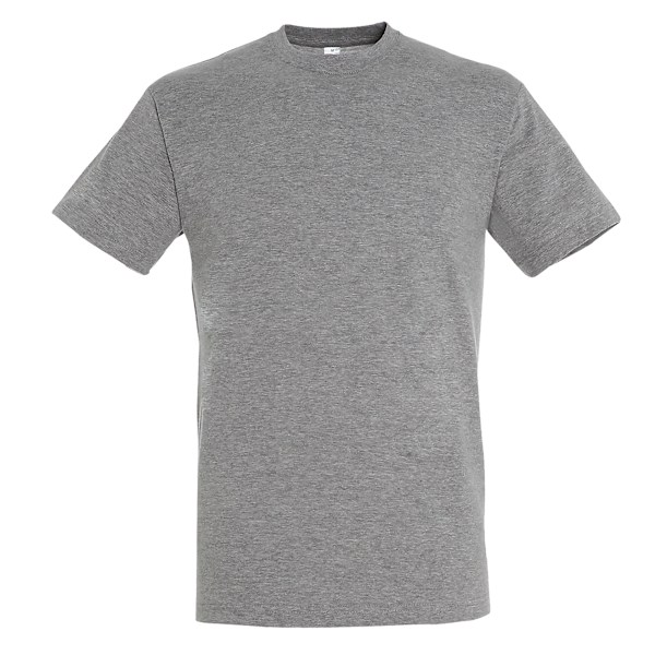 SOLS Regent Kortärmad T-shirt för män 4XL Gråmelerad Grey Marl 4XL