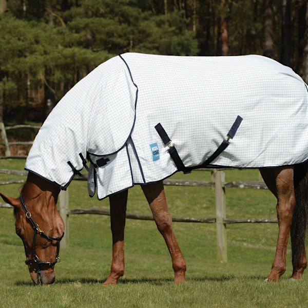 Kool Coat Classic III Combo Neck Hästtäcke 5´ 9 Vit/ White/Navy 5´ 9