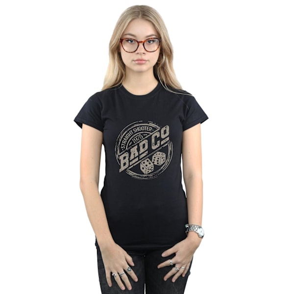 Bad Company Dam/Damer Straight Shooter Bomull T-shirt M Svart Black M