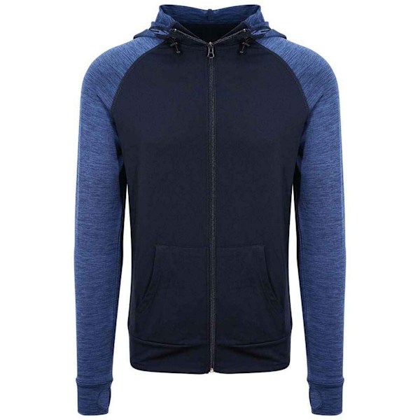 AWDis Cool Mens Full Zip Hoodie L Navy Melange Navy Melange L