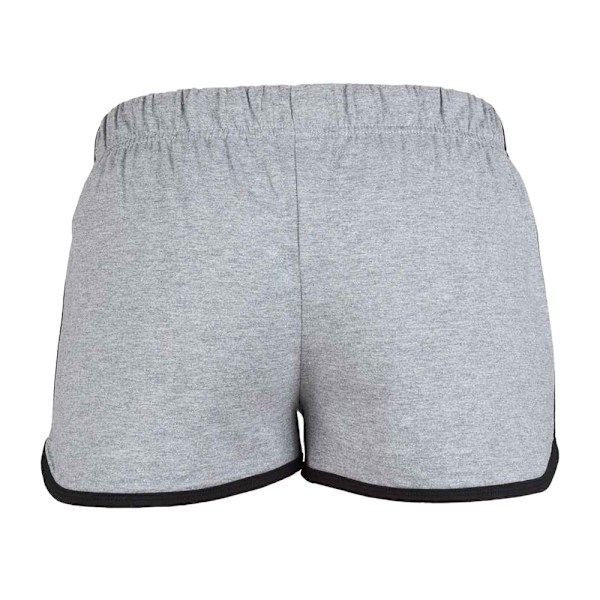 Skinni Fit Dam/Dam Retro Shorts 8 UK Heather Grey/Svart Heather Grey/Black 8 UK