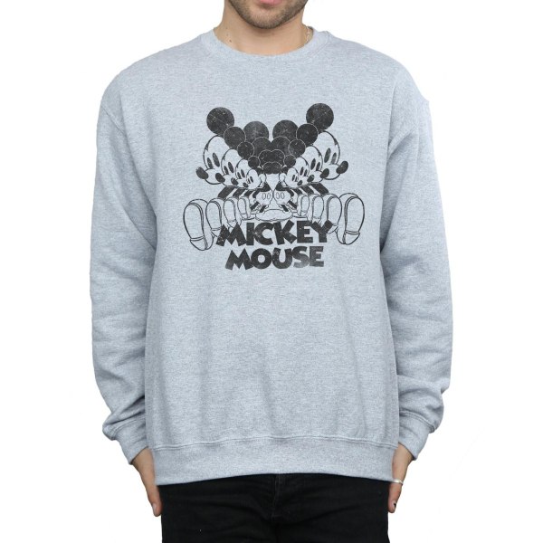 Disney Mickey Mouse Spegeltröja för män XL Sportgrå Sports Grey XL