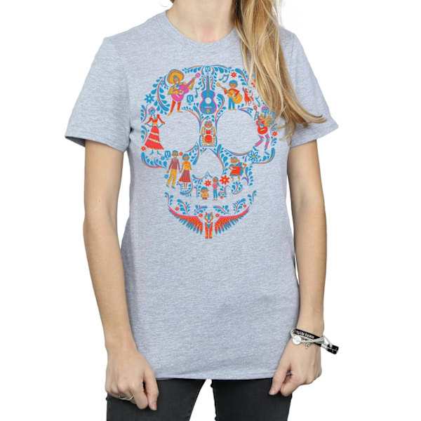 Coco Dam/Damer Skalle Bomull Boyfriend T-Shirt XL Sports Grå Sports Grey XL