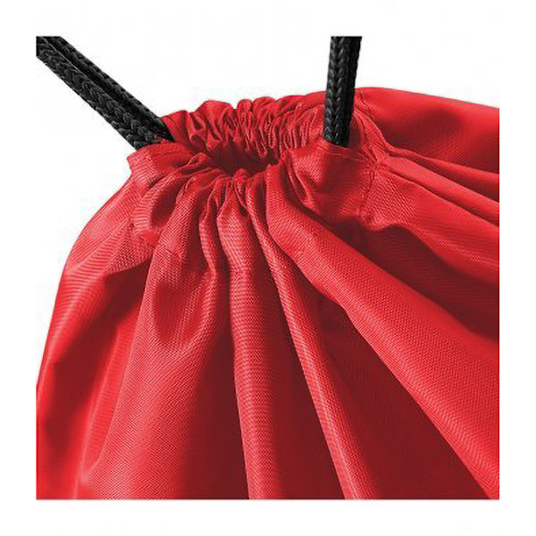 BagBase Budget Vattentålig Sport Gymsac Dragsnöre Väska (11 Red One Size