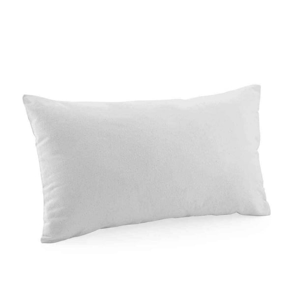 Westford Mill Cotton Canvas Square Cushion Cover 30cm x 50cm Li Light Grey 30cm x 50cm