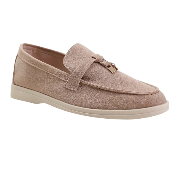 Where's That From Dam/Damer Pegasus Charm Slip-on Loafers 5 Khaki 5 UK