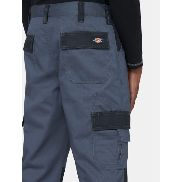 Dickies Arbetsbyxor för män, vardagsmodell, 26R Grå/Svart Grey/Black 26R