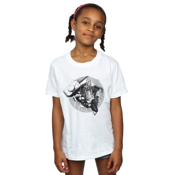 Marvel Girls Avengers Thor Monotone Bomull T-shirt 9-11 År W White 9-11 Years