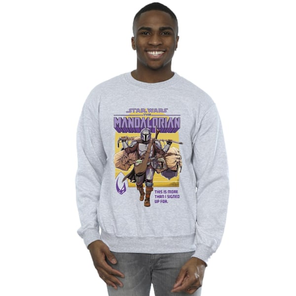 Star Wars Herr The Mandalorian Mer Än Jag Skrev På Mig För Sweatshirt Sports Grey L