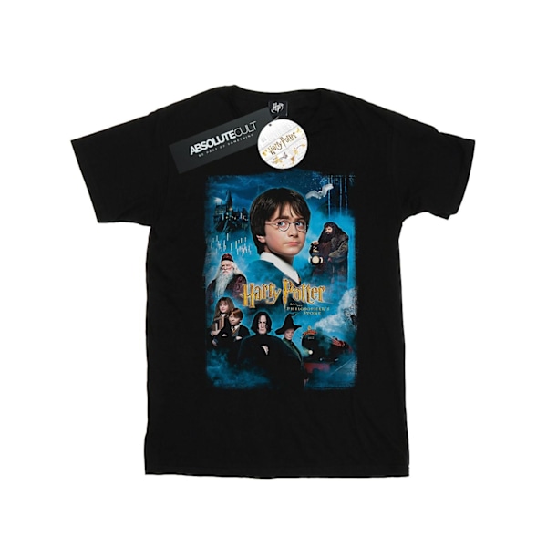 Harry Potter T-shirt för män, Philosopher's Stone, XXL, svart Black XXL