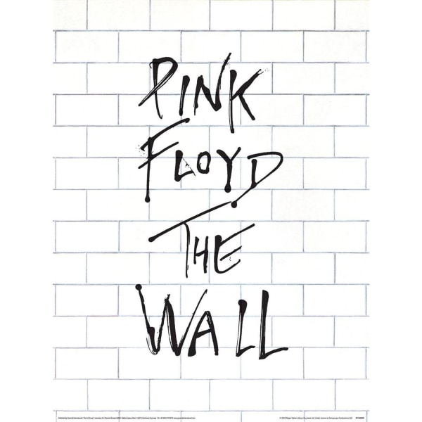 Pink Floyd The Wall Album Print 40cm x 30cm Vit/Svart White/Black 40cm x 30cm