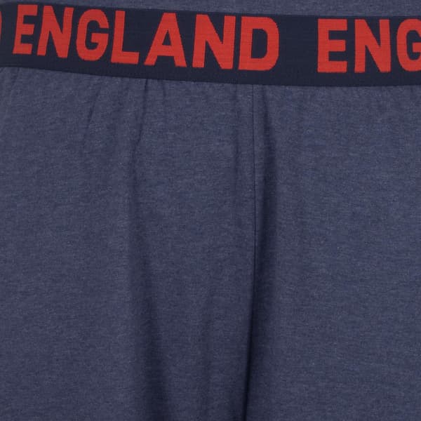 England Herr Kort Pyjamasset XL Blåmelerad Blue Marl XL