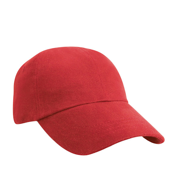 Result Headwear Unisex Vuxen Tung Borstad Bomull Låg Profil B Red One Size