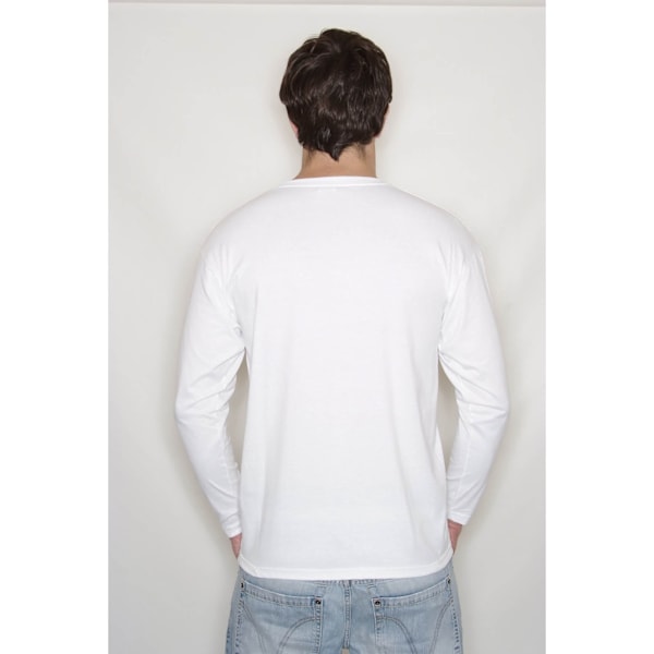 Fruit of the Loom Mens Iconic 150 Classic Long-Sleeved T-Shirt White 5XL