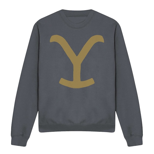 Yellowstone Unisex Vuxen Märkes Sweatshirt L Gråmelerad Charcoal L