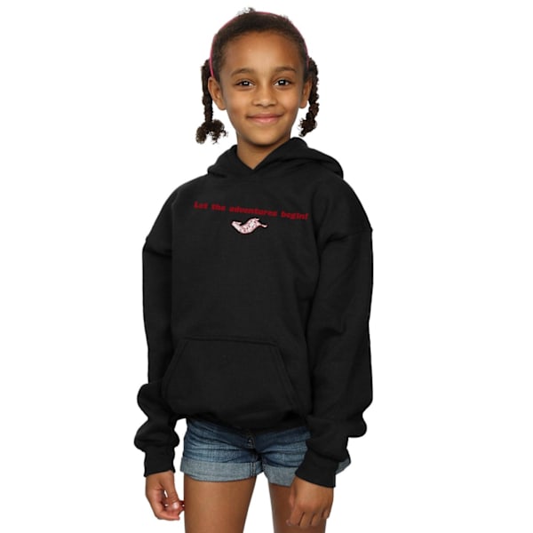 Disney Girls Aladdin Låt äventyren börja Hoodie 9-11 år Black 9-11 Years