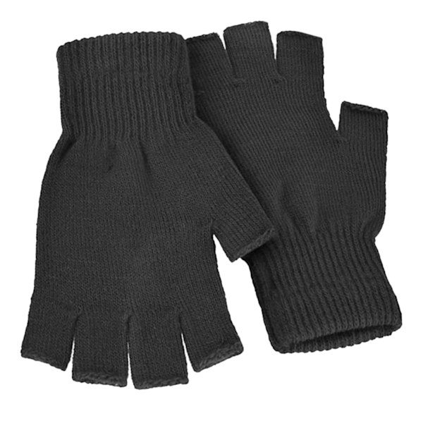 FLOSO Herr Fingerlösa Vinterhandskar One Size Kolgrå Charcoal One Size