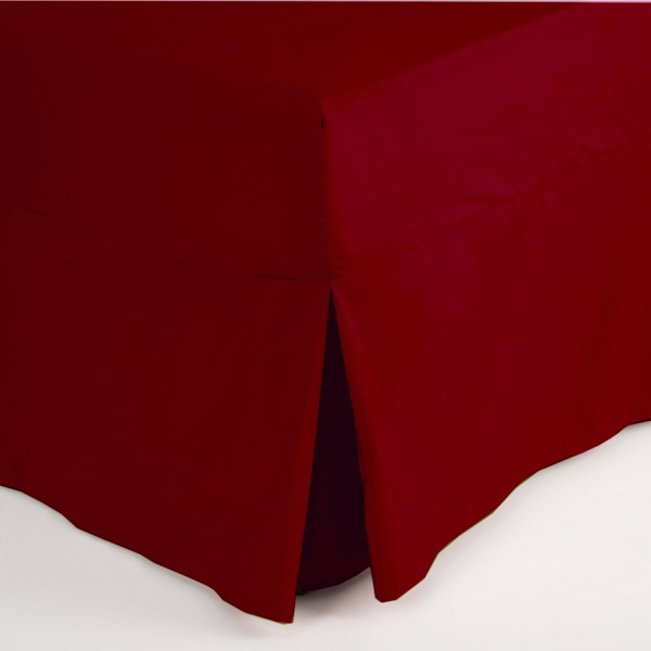 Belledorm Easycare Percale Lakan med volang Kingsize Röd Red Kingsize