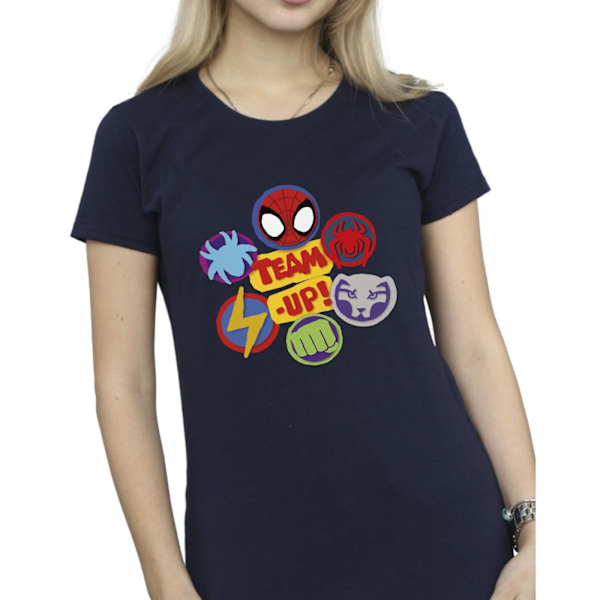 Marvel Dam/Kvinnor Spidey Och Hans Fantastiska Vänner Team Up Cot Navy Blue L