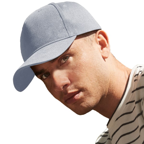 Beechfield Unisex Vuxen Ekologisk Bomull 5 Panel Baseball Cap One Light Grey One Size