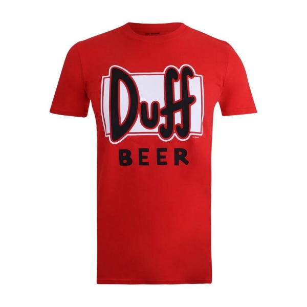 The Simpsons Mens Duff Beer T-shirt M Röd/Vit/Svart Red/White/Black M