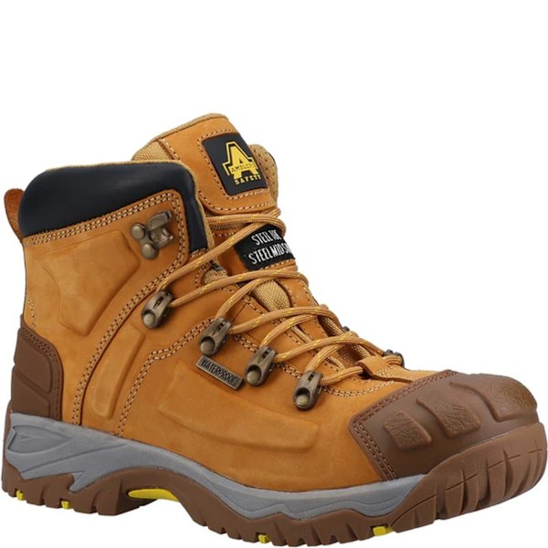Amblers FS33 Säkerhetskängor i Läder för Herr 7 UK Honey Honey 7 UK