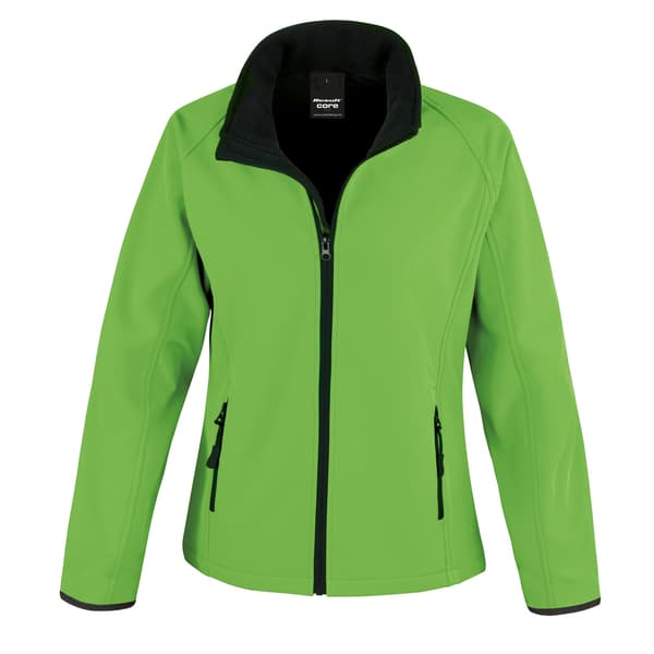 Result Dam/Dam Core Tryckbar Softshelljacka XS Svart / Black / Black XS