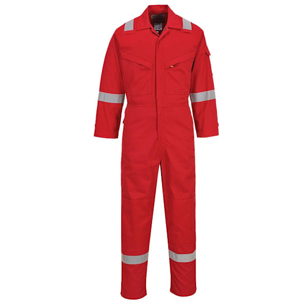 Portwest Unisex Vuxen Flamskyddad Antistatisk Overall XL R Red XL