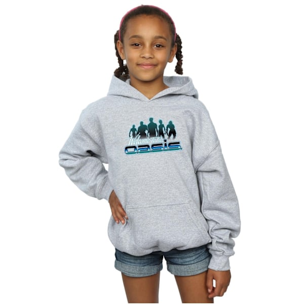 Ready Player One Girls Welcome To The Oasis Hoodie 5-6 År Sp Sports Grey 5-6 Years