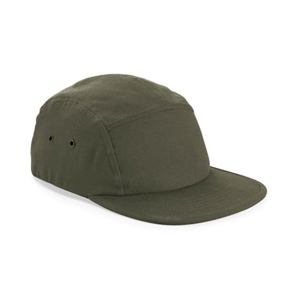 Beechfield 5 Panel Canvas Cap One Size Olive Green Olive Green One Size