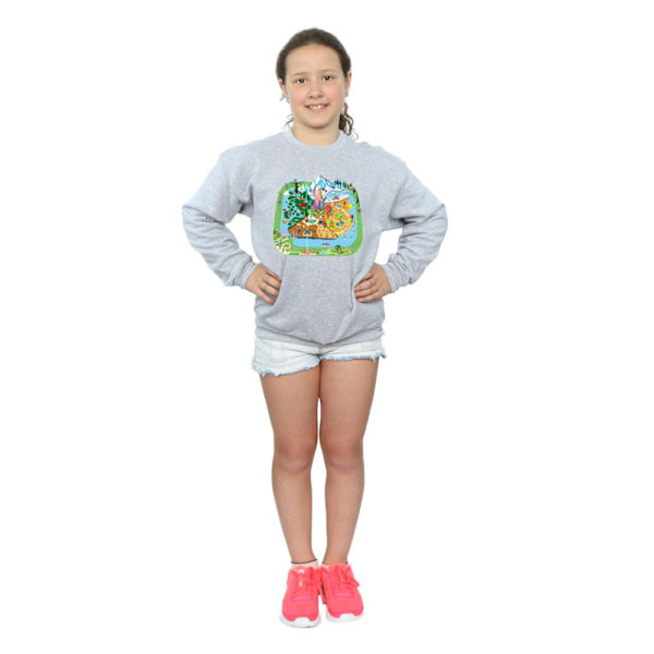 Disney Girls Zootropolis City Sweatshirt 7-8 år Sports Grey Sports Grey 7-8 Years