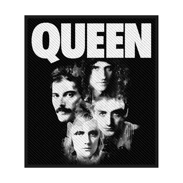 Queen Faces Patch One Size Svart/Vit Black/White One Size