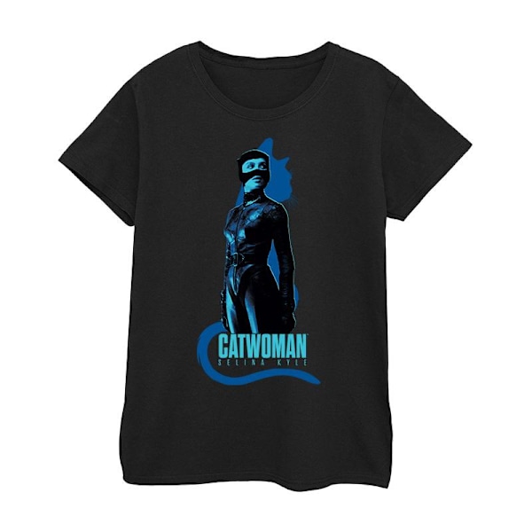 DC Comics Dam/Kvinnor The Batman Catwoman Silhouette Bomull T-shirt Black M