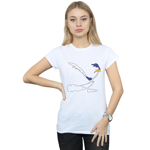 Looney Tunes Dam/Damer Road Runner Löpning Bomull T-shirt X White XXL
