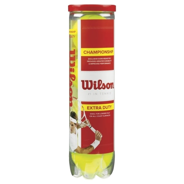 Wilson Championship tennisbollar (paket med 4) One Size Gul Yellow One Size