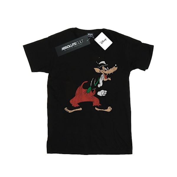 Disney Boys Tre Små Grisar Big Bad Wolf T-shirt 9-11 år B Black 9-11 Years