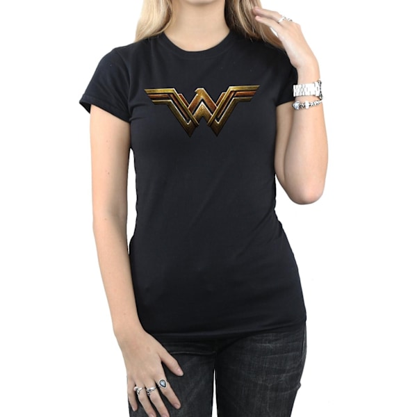 Wonder Woman Dam/Dam Logo Bomull T-shirt XXL Svart Black XXL