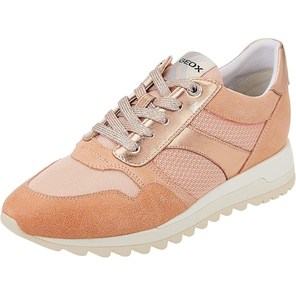 Geox Dam/Dam Tabelya Läder Sneakers 4 UK Persika Peach 4 UK