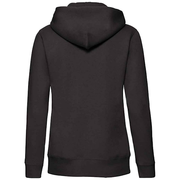 Fruit of the Loom Dam/Damer Premium Hooded Lady Fit Hoodie Black S