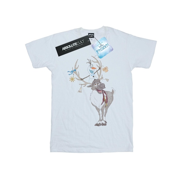 Disney Pojkar Frost Sven Och Olof Julgransprydnader T-Shirt 12 White 12-13 Years