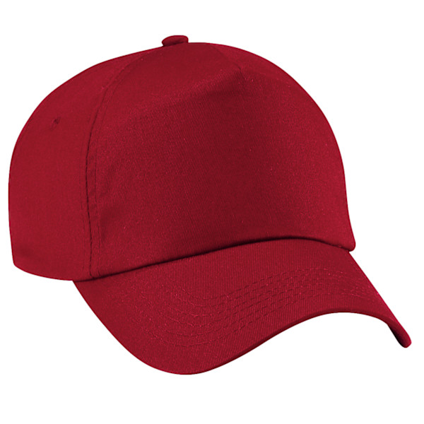 Beechfield Unisex Original 5-Panel Baseballkeps i enfärgad design, One Size Classic Red One Size