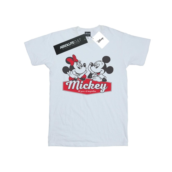 Disney Girls Mickie And Minnie 90 Years Cotton T-Shirt 12-13 Ye White 12-13 Years