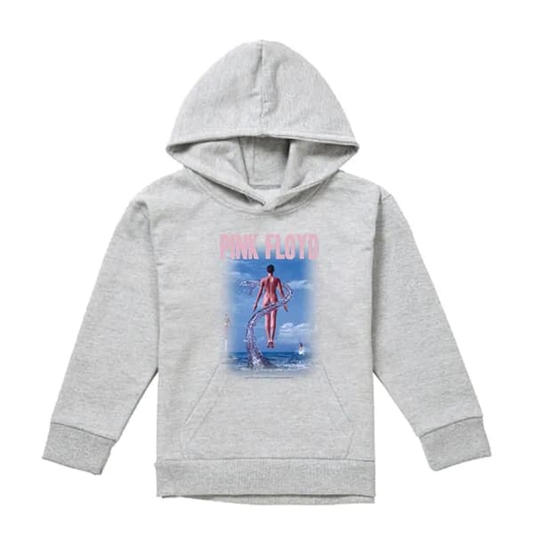 Pink Floyd Barn/Kids Deep Blue Pull Over Hoodie 5-6 År Athletic Heather 5-6 Years