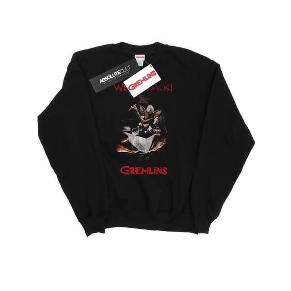Gremlins Herr Spike Distressed Poster Sweatshirt M Svart Black M